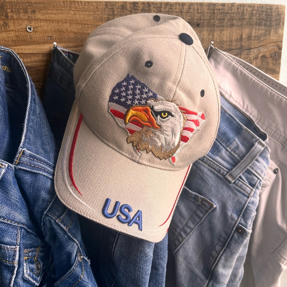 USA Eagle Embroidered Cap